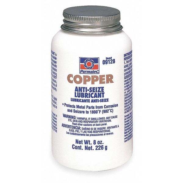 Permatex Anti Seize Compound, Copper, 8-Oz. Bottle 09128
