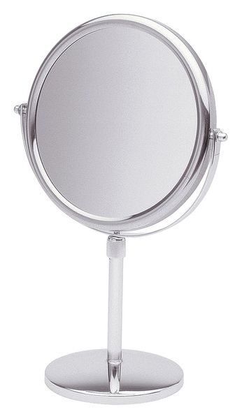 See All Industries 9" W, Chrome Pedestal Makeup Mirror JCTP95