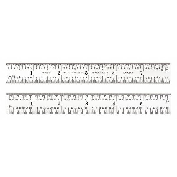 Starrett Rule 6IN C616R-6