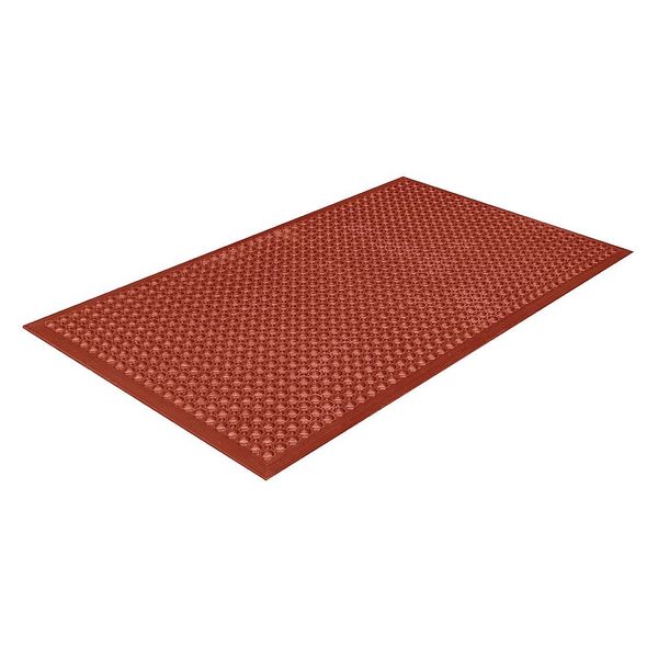 Crown Matting Technologies Terra Cotta Raised Surface Rings Drainage Mat 3 Ft W x 5 Ft L, 1/2 In WS CT35TC