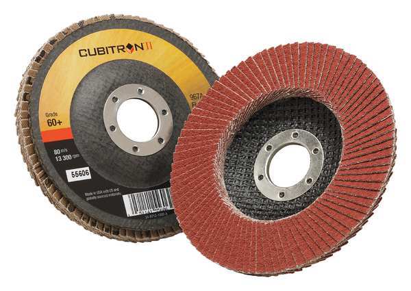 3M Cubitron Flap Disc, T27, 4-1/2in. x 7/8in., 60 7000148182