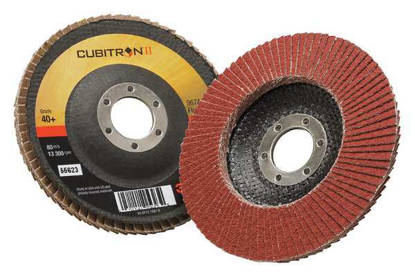 3M Cubitron Flap Disc, T29, 4-1/2in. x 7/8in., 40 7000148187