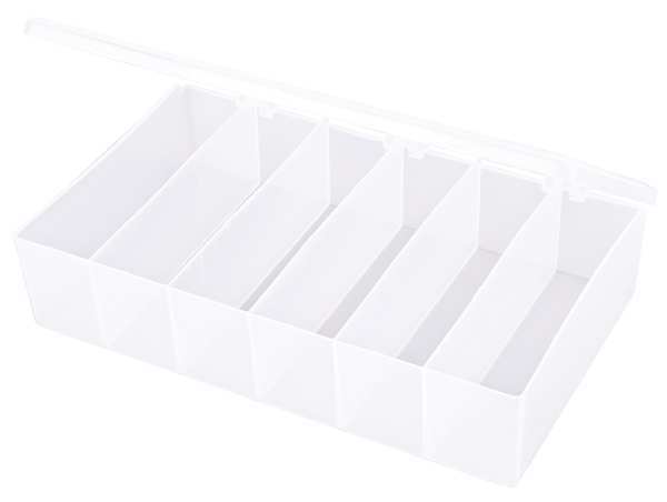 Flambeau Compartment Box with 6 compartments, Plastic, 2 7/16 in H x 6-3/16 in W T606D