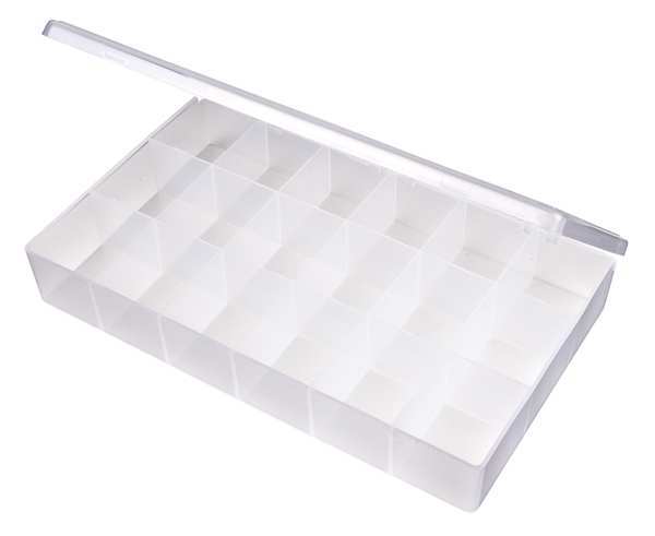 Flambeau Compartment Box with 18 compartments, Plastic, 1 3/4 in H x 6-3/16 in W T618