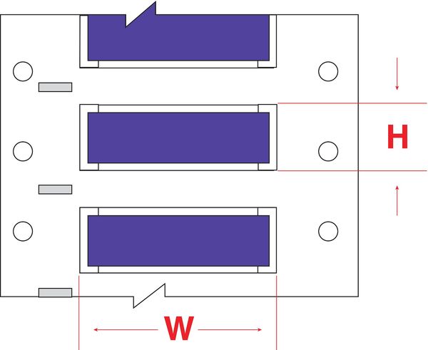 Brady Write On Violet Wire Marker Sleeves, PermaSleeve(R) Polyolefin, PS-500-150-VT-S PS-500-150-VT-S