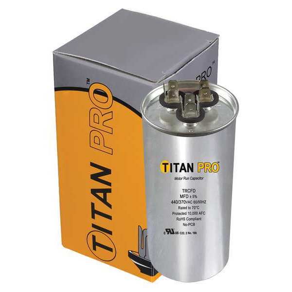 Titan Pro Motor Dual Run Cap, 40/5 MFD, 370-440V TRCFD405