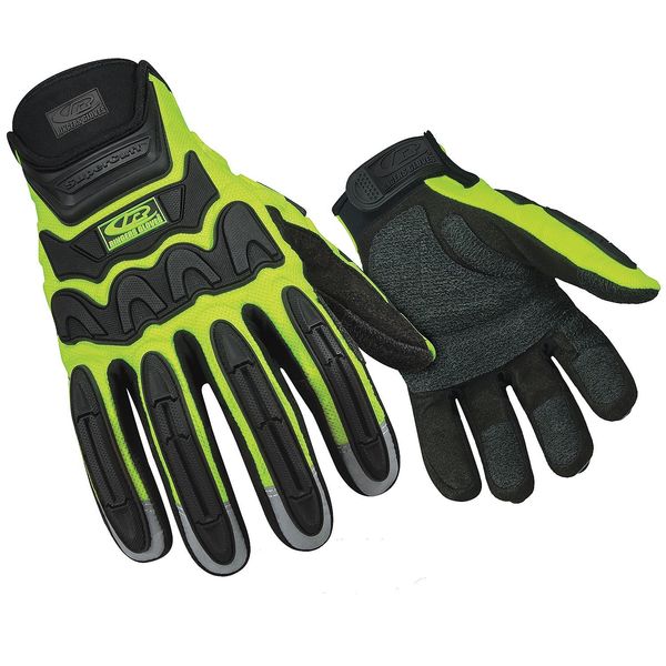 Ringers Gloves Glove, Rescue, Cut Resistant, M, Hi-Vis, Pr 347-09