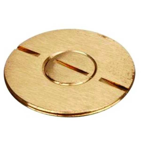 Steel City Floor Plate Plug, P64 Floor Plate Covers Used With, Brass 690-SC
