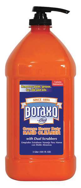 Boraxo Orange Heavy Duty Hand Cleaner, 3 L Pump Bottle, 4/Carton