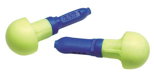 3M E-A-R Push-Ins Disposable Foam Ear Plugs, Pod Shape, 28 dB, Yellow, 200 PK 318-1002