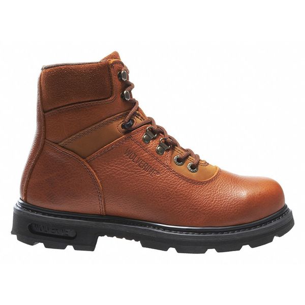 Wolverine Size 7-1/2 Men's 6 in Work Boot Steel Work Boots, Brown W04013