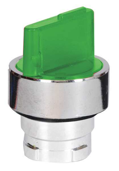 Dayton Illum Selector Switch, 3 Pos, 22mm, Green 30G292