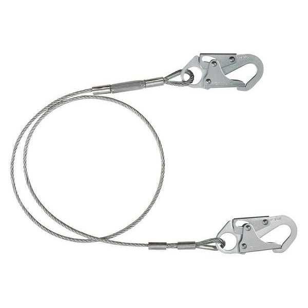 Condor Restraint Lanyard, 72", Gray 30HG87