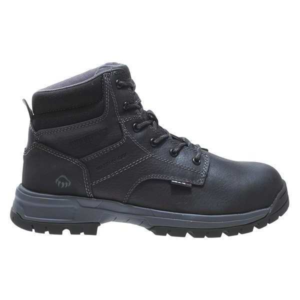 Wolverine Size 8 Men's 6 in Work Boot Composite Work Boot, Black W10177