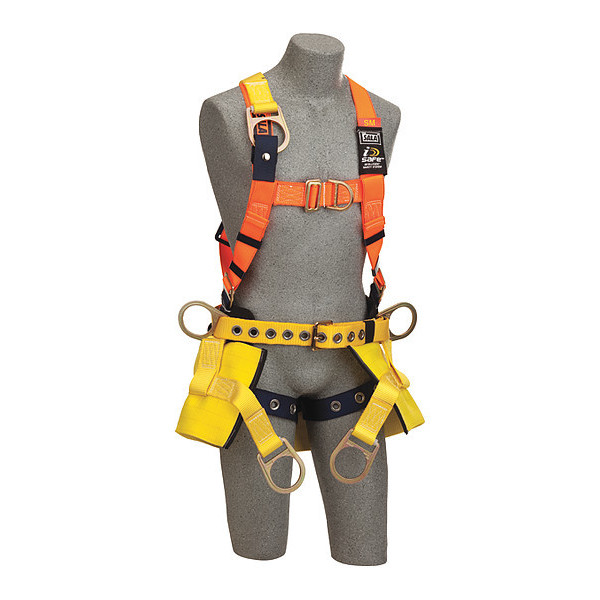 3M Dbi-Sala Full Body Harness, S, Polyester 1108101