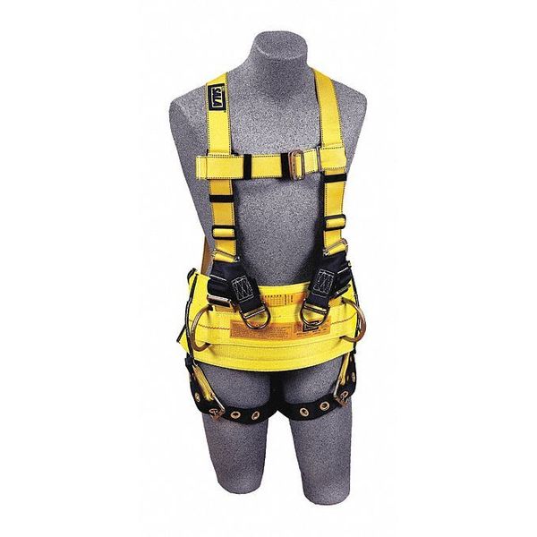 3M Dbi-Sala Full Body Harness, L, Polyester 1105825