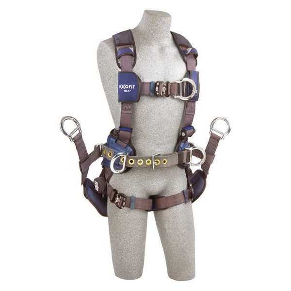 3M Dbi-Sala Full Body Harness, XL, Repel(TM) Polyester 1113193
