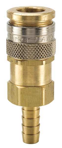 Parker Quick Connect, Socket, 1/4" Body, 1/4" Barb RF-251-4HB