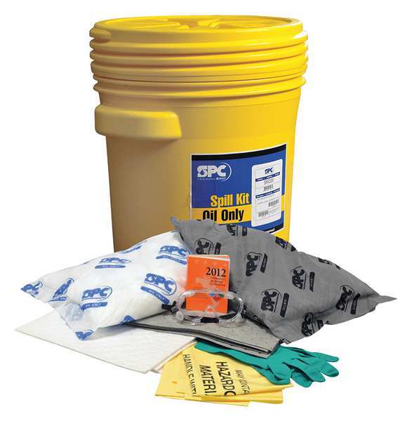 Brady 20-Gallon Drum Mixed Application Spill Kit, Oil Only and Universal Application SKMA-20