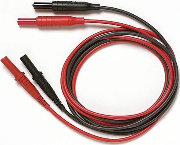 Pomona Electronics Test Leads, 48in. L, Red/Black, 1000 Vrms 6358
