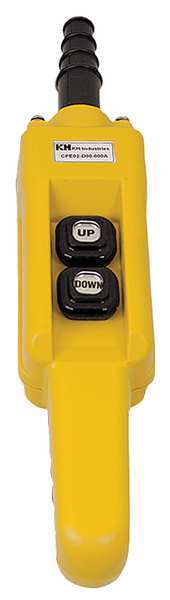 Kh Industries Pendant Station, 2, Push Button, NO, Yellow CPE02-D00-000A