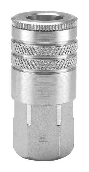 Parker Quick Connect Hose Coupling, Sleeve Lock, 1/4"-18 Thread Size S23