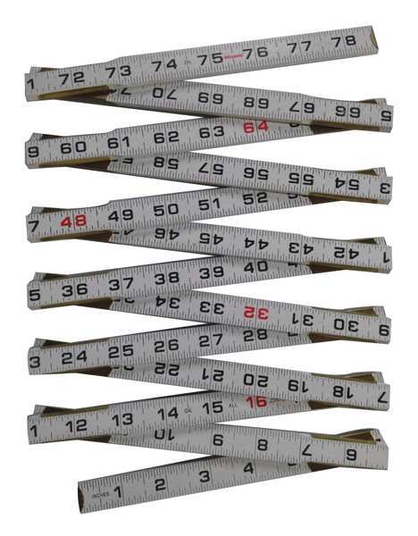 Westward Folding Rule, 78-3.4 In., Standard 30PC15