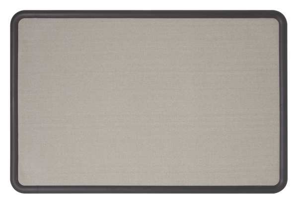 Quartet Fabric Bulletin Board 3 x 4 ft., Gray 7694G