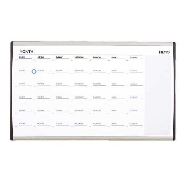 Quartet 30"x18" Steel Magnetic Calendar Planning Board ARCCP3018