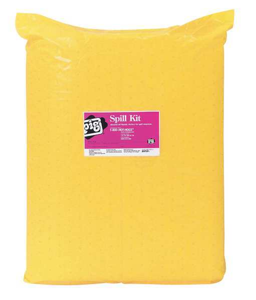 Pig Spill Kit Refill, Chem/Hazmat, Yellow KIT342