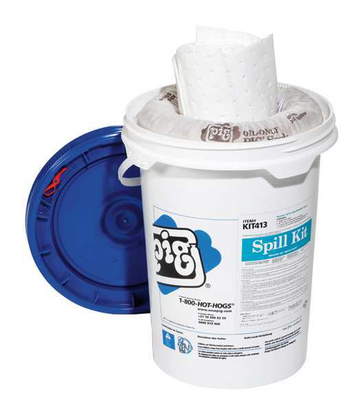 Pig PIG Spill Kit, Oil-Based Liquids, White KIT413