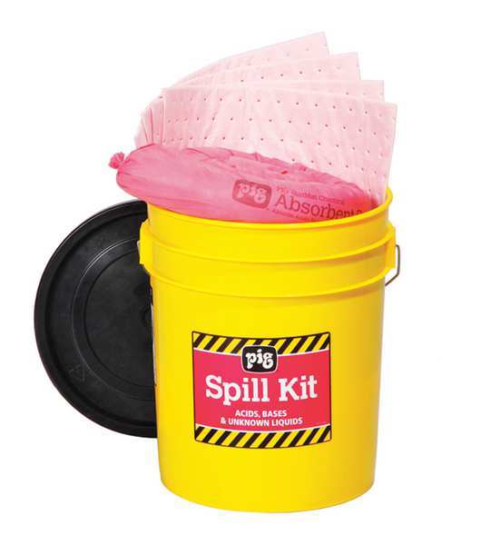 Pig PIG Spill Kit, Chem/Hazmat, Yellow KIT3200