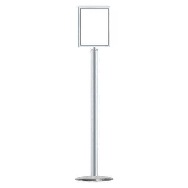 Zoro Select Sign Holder, 8-1/2In x 11In Frame, Chrome 1310U-1S-8511HD-V