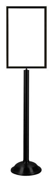 Zoro Select Sign Holder, 14In x 22In Frame, Black 1310T-33-1422HD-V