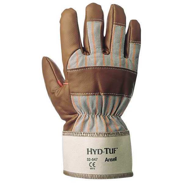 Ansell Nitrile Coated Gloves, Full Coverage, Brown, 9, PR 52-547