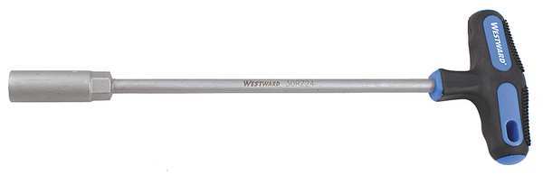 Westward Nut Driver, 12.0mm, Solid, Tee, 9-1/16 in. 30RZ24