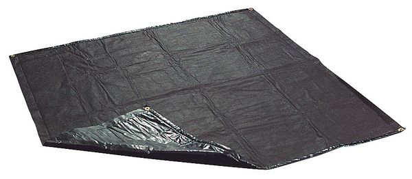 Pig Absorbent Pad, 3 gal, 5 ft x 60 in, Oil-Based Liquids, Black, Polyethylene, Polypropylene MAT444