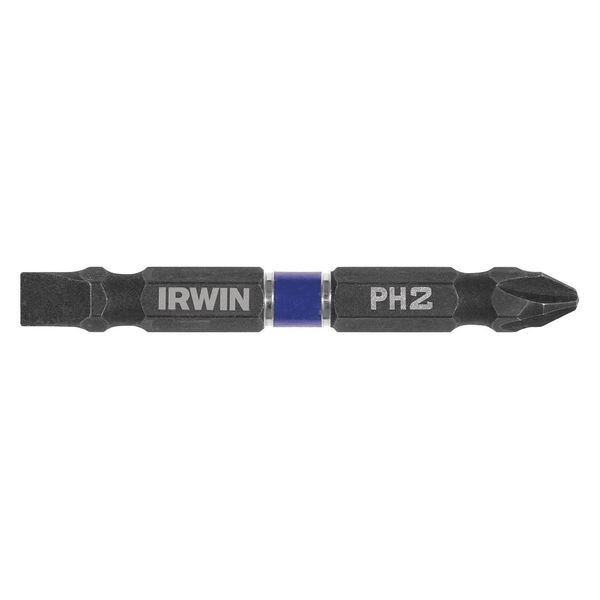 Irwin Insert Bit, Power, Dbl End, Hex Shank, PK2 IWAF32DESL68P22