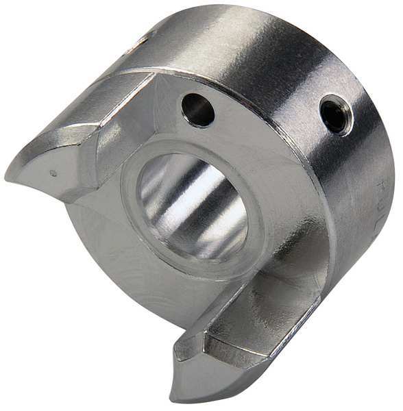 Ruland Jaw Coupling Hub, 1/2in., Aluminum JS16-8-A