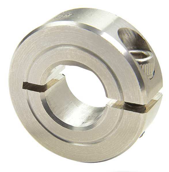 Ruland Shaft Collar, D-Bore, 1Pc, 1/2 In, 303 SS CLD-8-SS