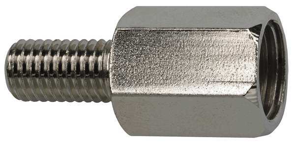 Zoro Select Lube Adapter, Plated Brass Silver G502