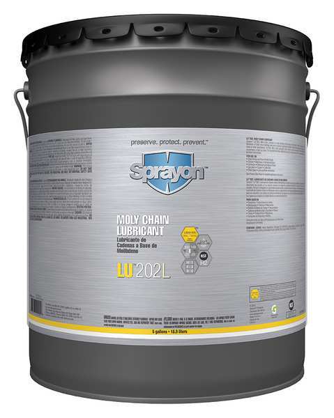 Sprayon Moly Chain Lubricant, 5 Gal. S20205000