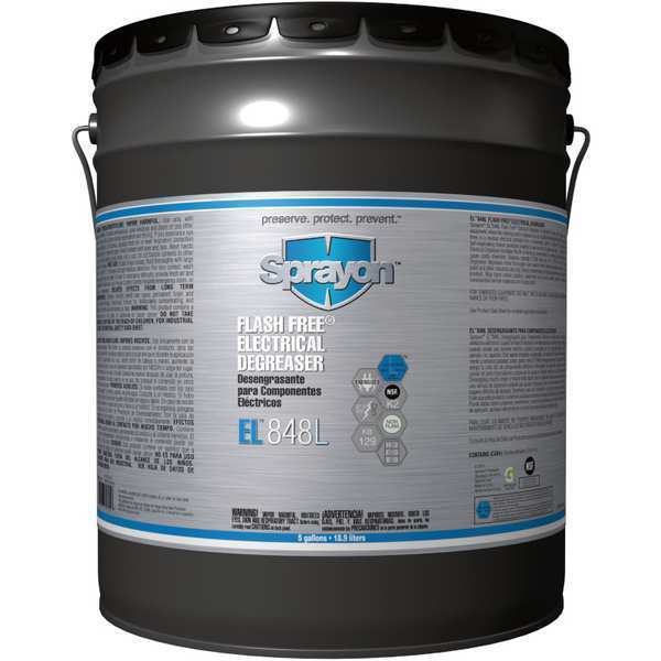 Sprayon Electrical Degreaser, 5 Gal Pail, Liquid S84805000