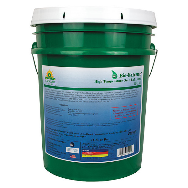 Renewable Lubricants Lubricant, Pail, White, 5 gal. 81924