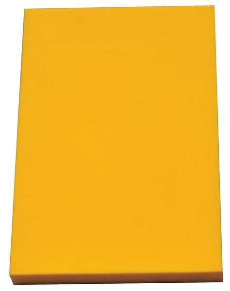 Zoro Select Foam Sheet, Crosslink, 12 in W, 24 in L, 3/8 in Thick, Yellow 1001330Y