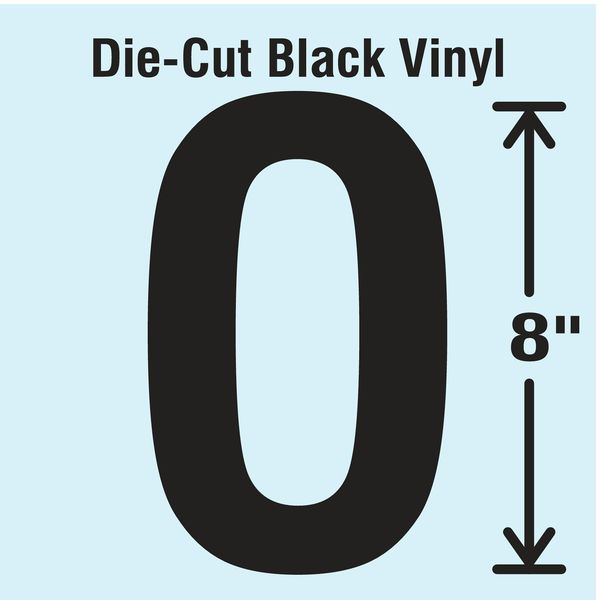Stranco Die Cut Letter Label, O DBV-SINGLE-8-O