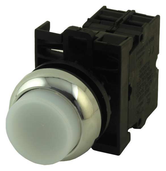 Eaton Illuminated Push Button, 22mm, White M22M-DLH-W-K20-W