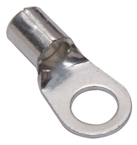 Burndy One Hole Lug Compress Conct, 6 AWG, PK10 YAD6CM8E516