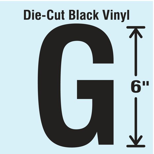 Stranco Die Cut Letter Label, G DBV-SINGLE-6-G