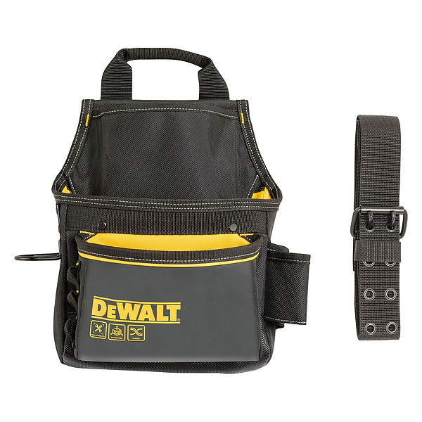 Dewalt Pouch, Tool Pouches, Black, Yellow (Interior), Polyester, 12 Pockets DWST540101